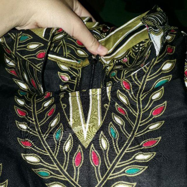 Tunik Batik Terbaru, Tunik Syalendra Motif Batik Parang Army,coco, Silver