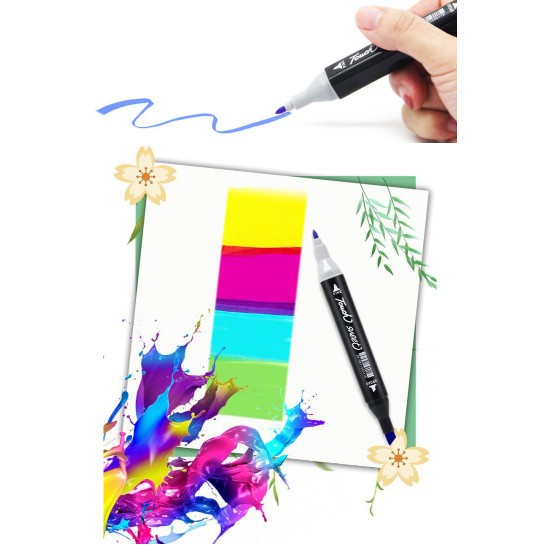 Hadir Touchfive Twin Marker Spidol Gambar Sketsa 24 30 36 40 48 60 80 Warna Promo