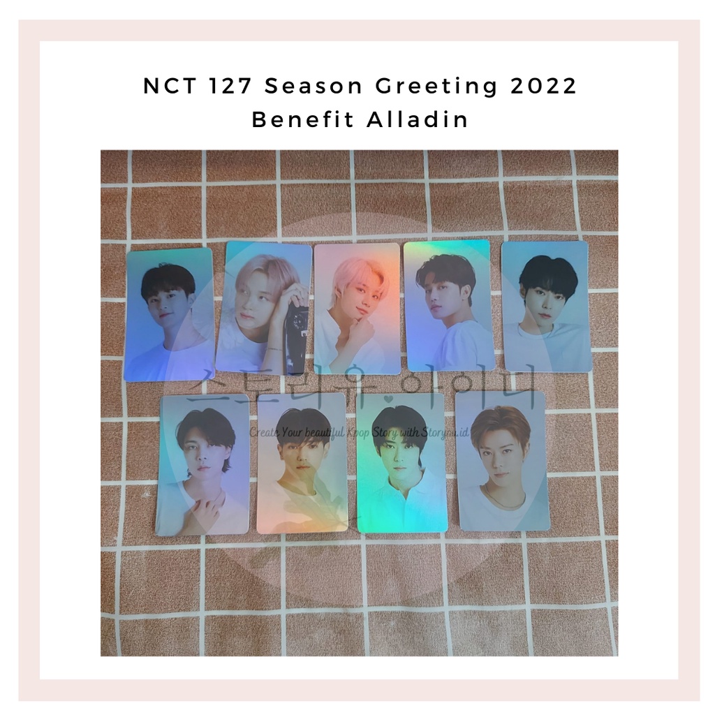 Official Photocard Benefit Alladin NCT 127 Season Greeting 2022 - NCT 127 SG22 - Taeyong Haechan Jun
