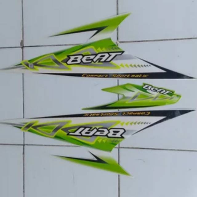 Striping beat karbu 2012 hijau putih
