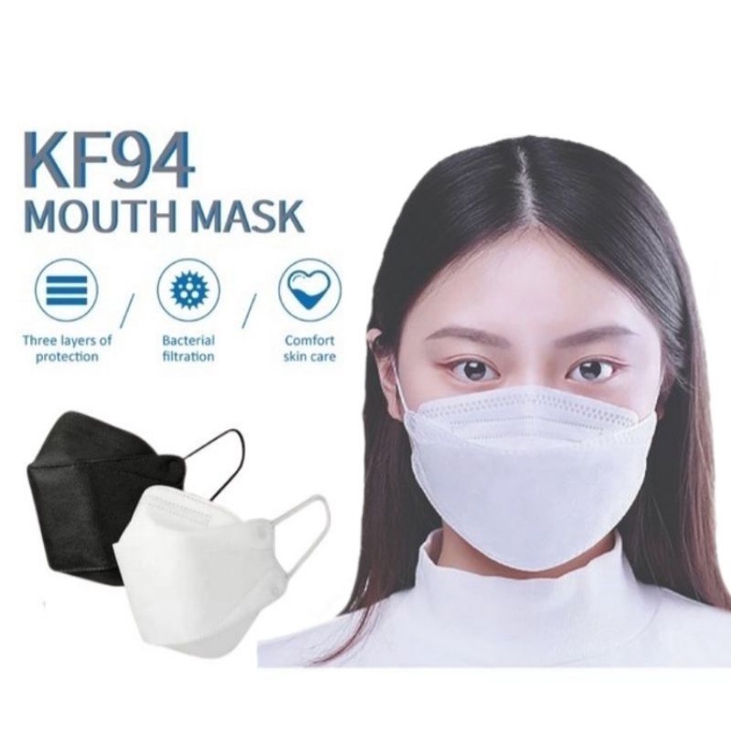 MSECom Masker KF94 Dewasa 1pcs Bahan Premium  Korea 4PLY EVO 4D Import Murah MEDAN