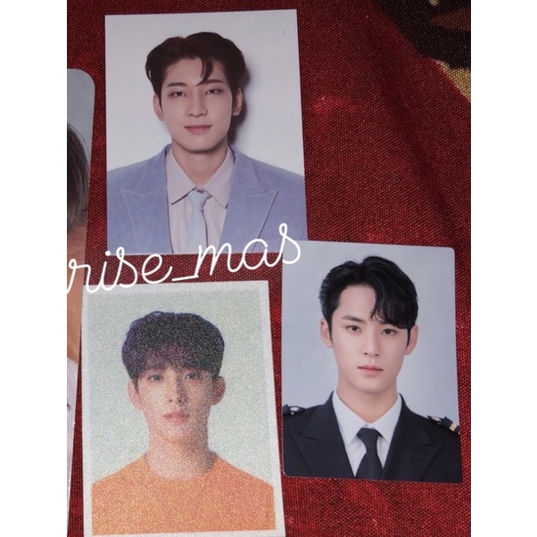 id/pas photo wonwoo hoodie & mingyu pilot set