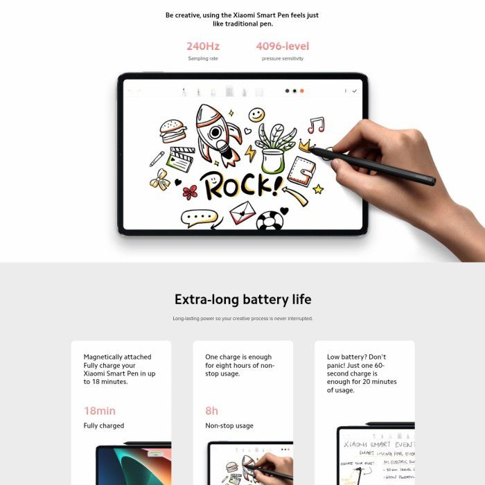 Smart Pen for Mipad 5 Stylus Pen - Smart Pen - Original