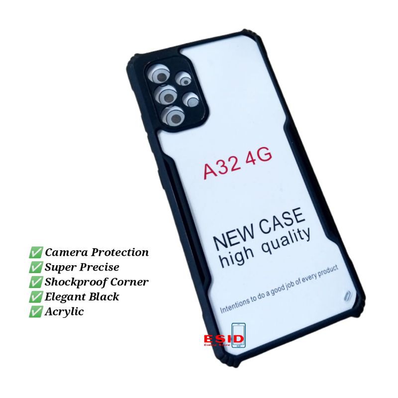 Case Samsung A32 4G A52 Shockproof Acrylic Camera Protection Super Elegant Best Seller