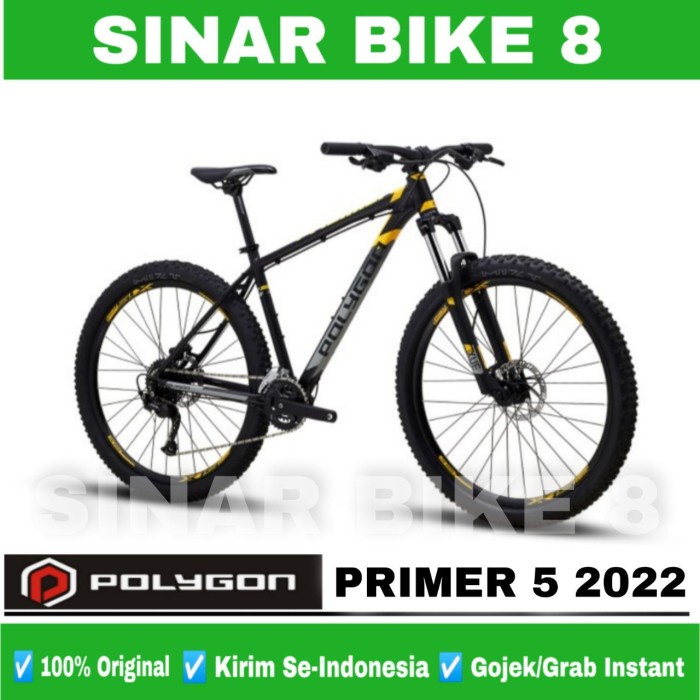 Sepeda Gunung Ukuran 27,5 MTB POLYGON PRIMER 5 Frame Alloy 9 Speed