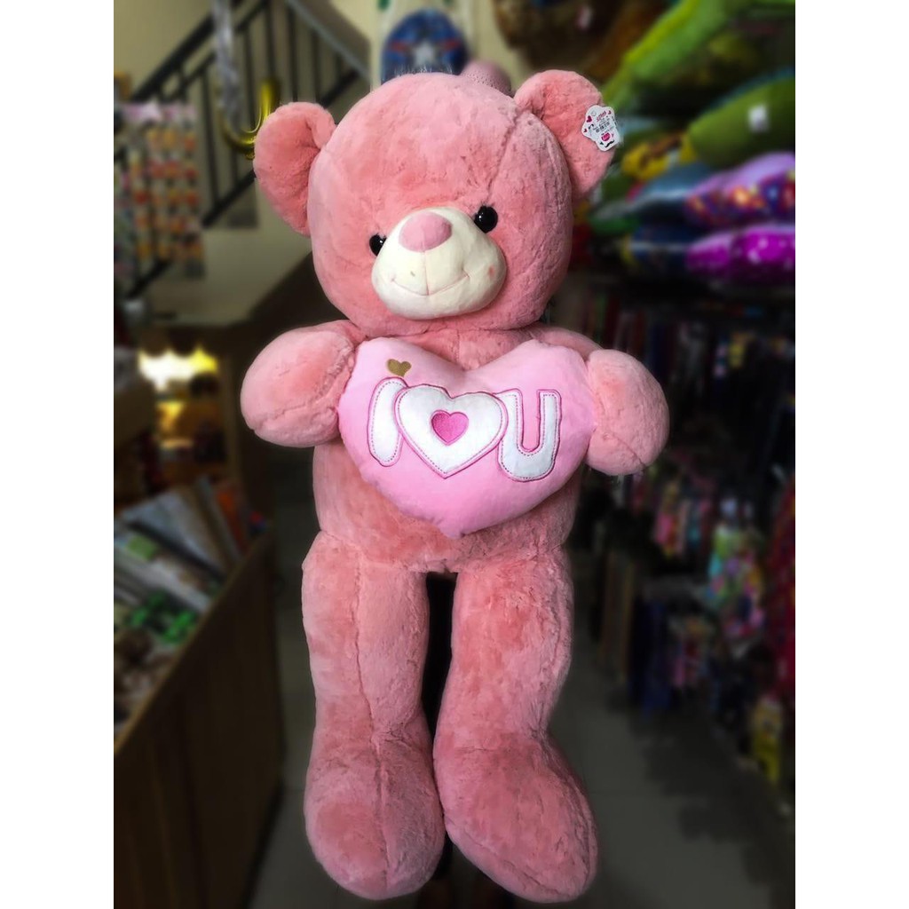 Boneka karakter Teddy Bear Pink I Love You