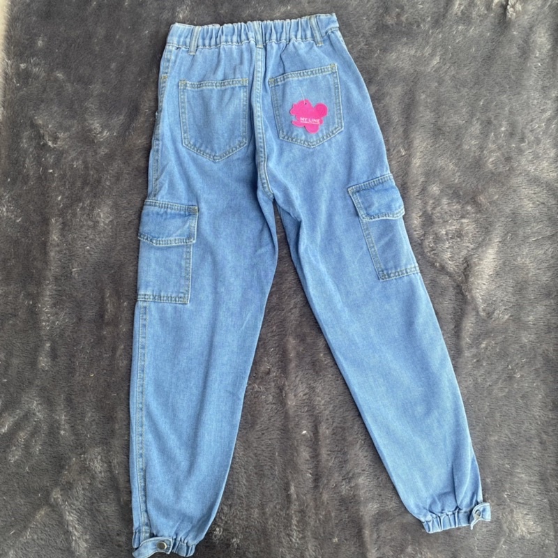 youngmoodis size anak abg tanggung remaja celana bahan jeans lembut tebal import