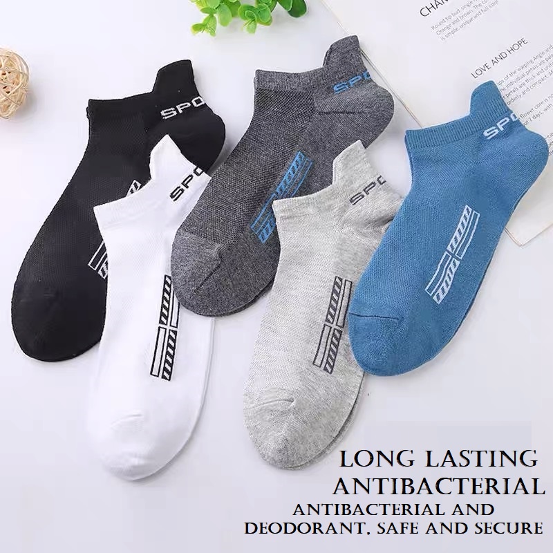 Kaos Kaki Original SPORTS SPORT Kaus Kaki Pendek Semata Kaki Sock Anti Bakteri Bisnis Kasual Socks