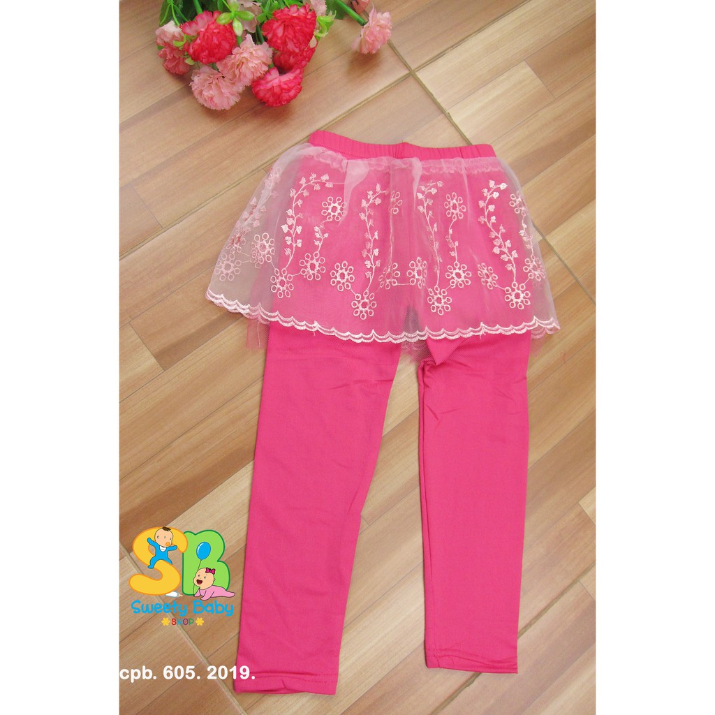 Celana Legging Rok Anak Perempuan /  Celana Rok Legging Anak Cewek   2 -5 thn