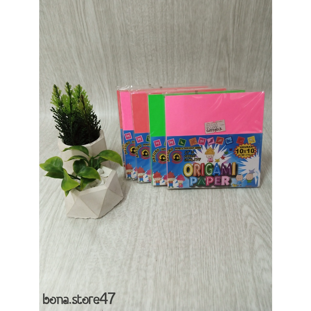 KERTAS LIPAT ASTURO 1 SISI ISI 50 LEMBAR || KERTAS ORIGAMI || ORIGAMI KERTAS LIPAT || ORIGAMI PAPER 