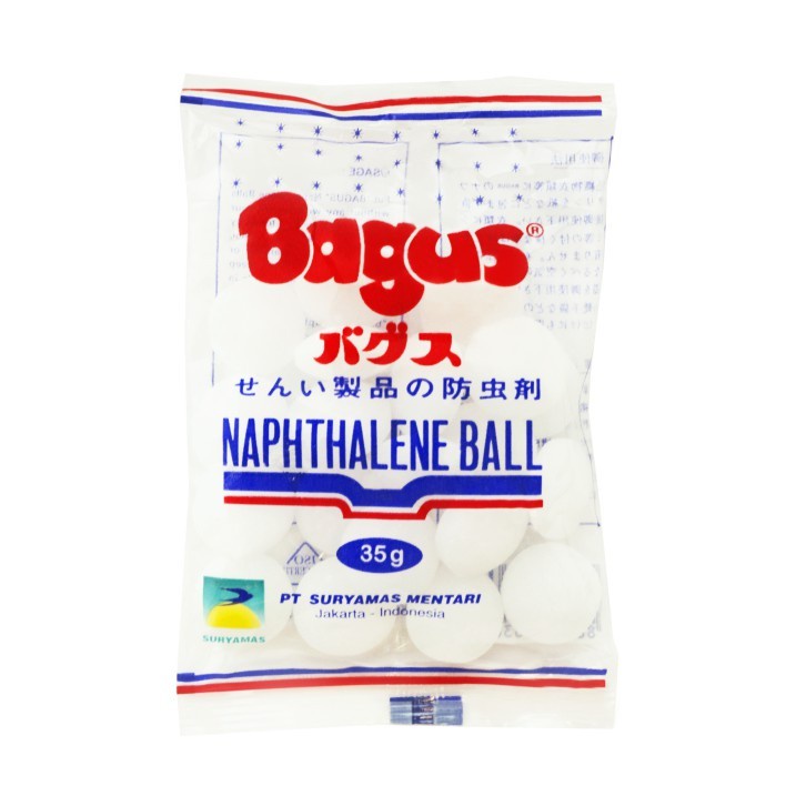 BAGUS Naphthalene Disk Ball Putih 35 g Kamper Kapur Barus 35gram