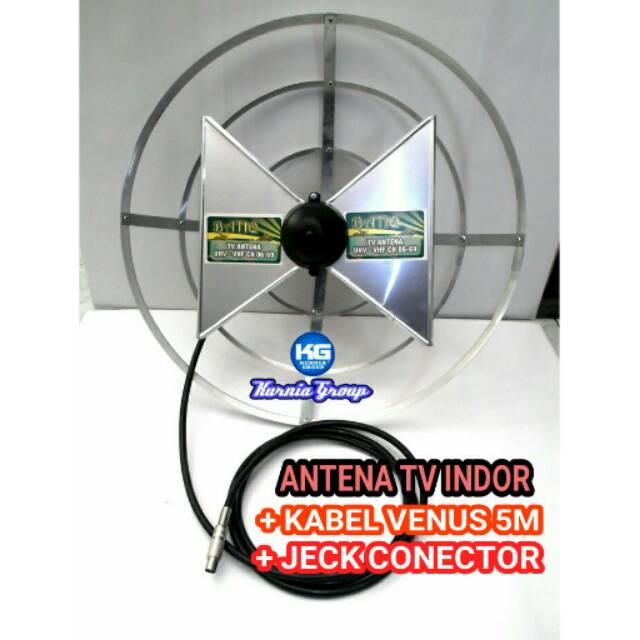 Antena Tv Wajan Bolik + Kabel 5M VENUS DIGITAL Super Peka Paket Antenna wajan Bolic Galaxy Anten Dalam Indor Sensitif Gambar Jernih Bisa Di pasangkan Set Top Box Setbox Siaran Digital