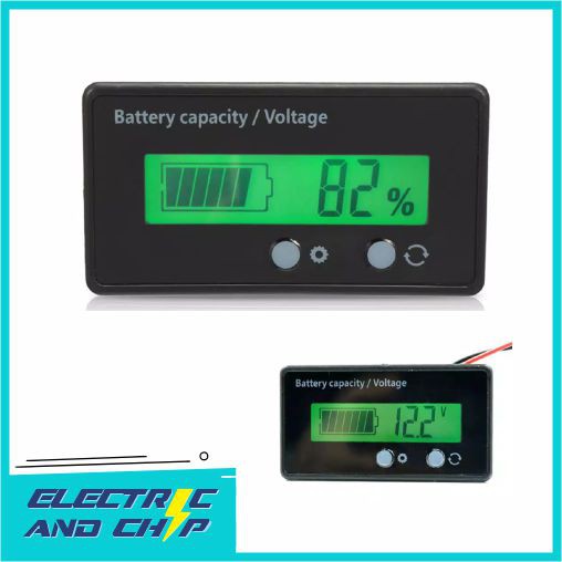 Indikator Kapasitas Baterai Battery Capacity Digital Voltmeter 8-70V