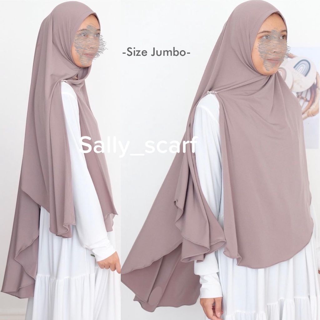 Hijab Quenna instan jersey premium , khimar instan, bergo standar dan syar i