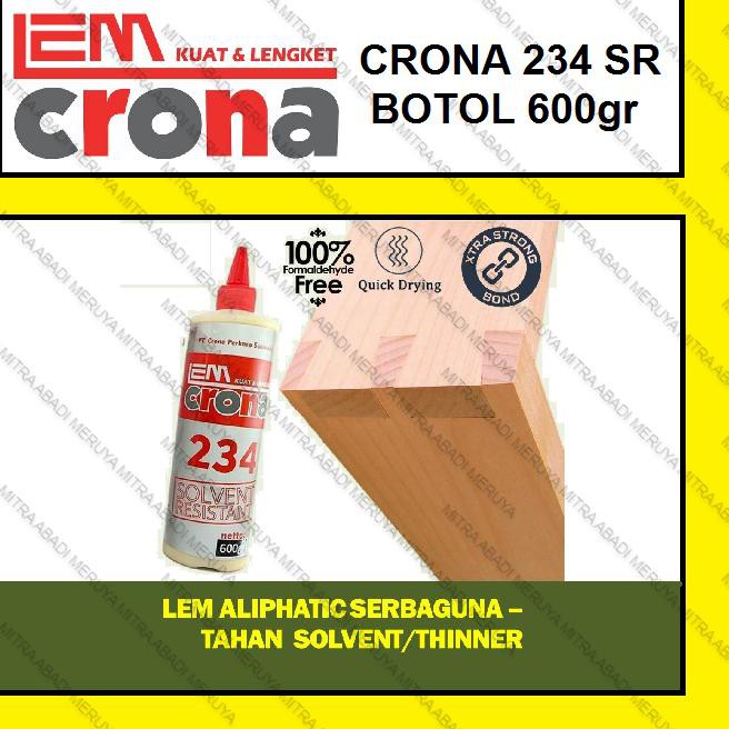 

Langsung Kirim..>661XR Lem Crona 234 SR 600 gr Lem Kayu BEST SELLER ALIPHATIC WOOD GLUE