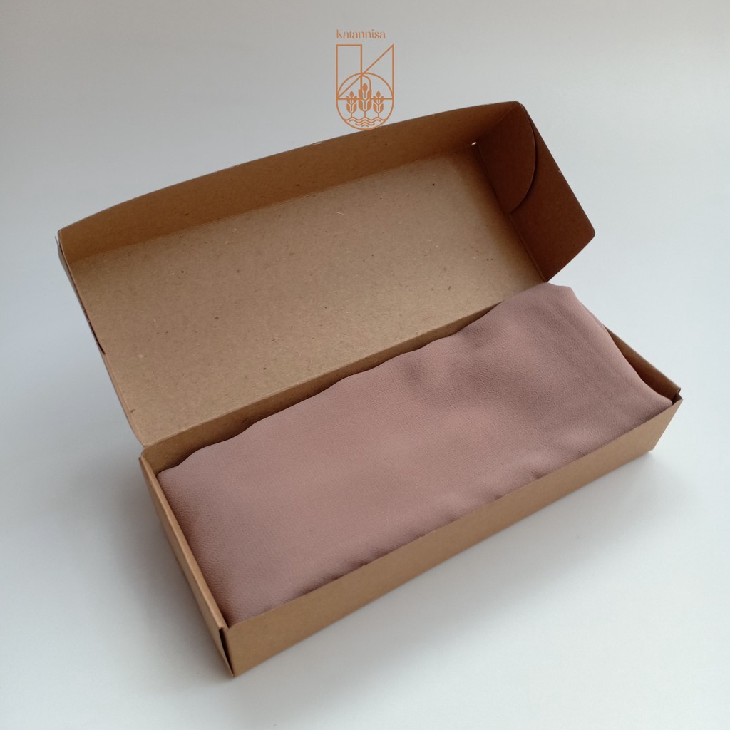 

BOX HIJAB LONG PAPERBOX BOX PERSEGI PANJANG BROWN CRAFT PAPER BOX