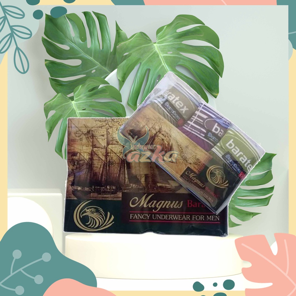 CD Merek Baratex Magnus/Sandor|Isi 3 Pcs|Pakaian Dalam Pria Dewasa|Celana Dalam|CD Pria