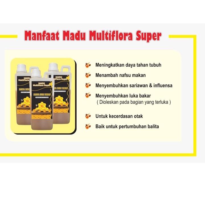 

☈fz Bestseller☈ Madu Multiflora super 1kg | raw honey | grade A 100% murni 74 ☈