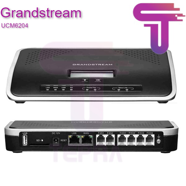 Grandstream UCM6204 IP-PBX 4 FXO 2 FXS Users 500 Concurrent calls 45