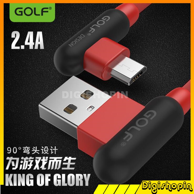 Kabel Charger Gaming Micro USB L Shape Fast Charging 2.4A / Kabel charger Gaming / Cable Micro USB G
