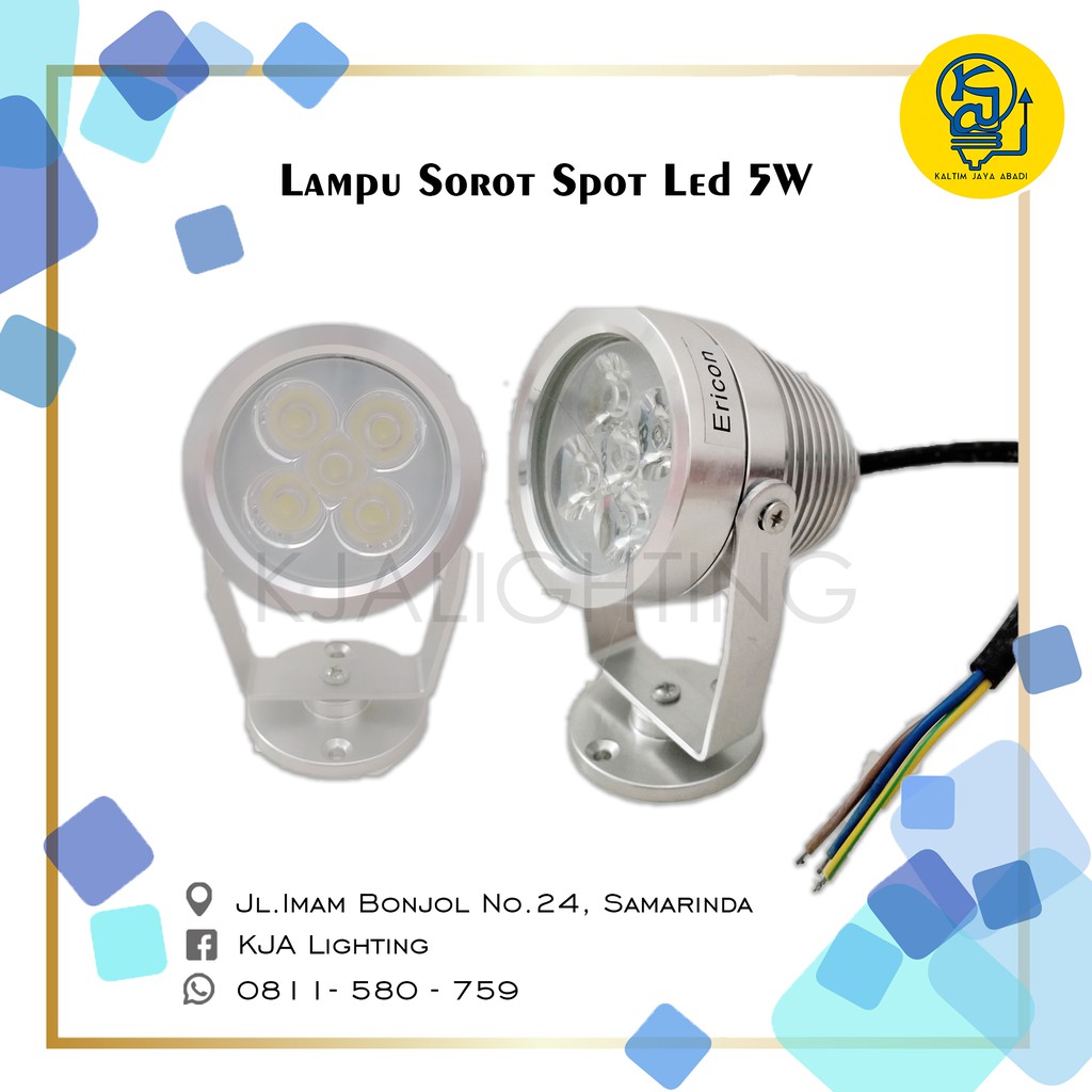 LAMPU LED SOROT 5W TAMAN 5 W WATT MATA SPOT LUKISAN DEKORASI STAINLESS OUTDOOR