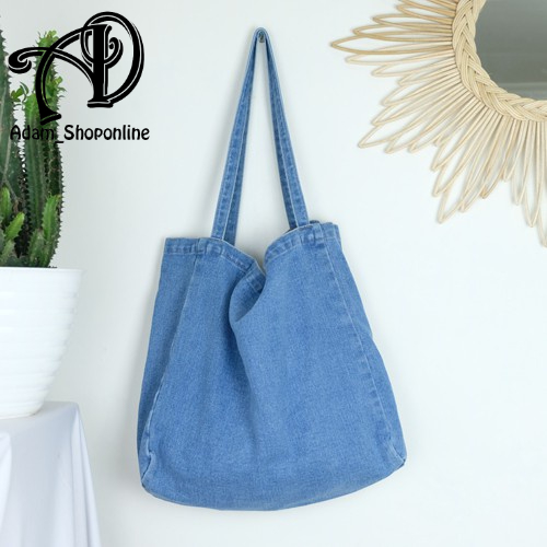 tote bag tas slempang jingjing wanita trendi  bahan jeans street  accecories  outfit hangout