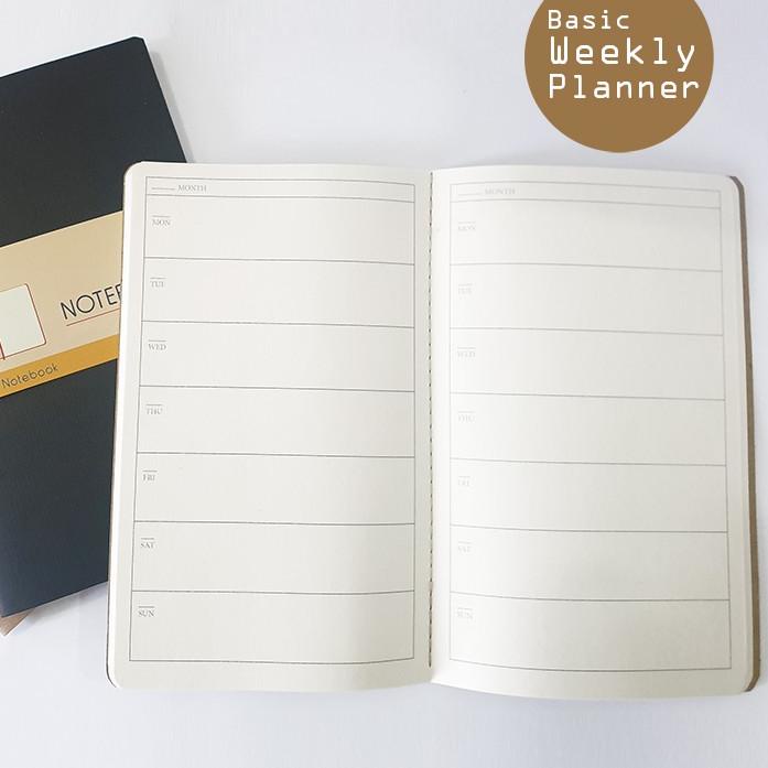 

Diskon✯ Weekly Journal - Notebook - Agenda - Planner Softcover 86 ✾