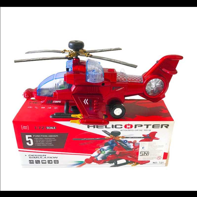 Mainan Anak Helicopter Acousto Optic Toys Helikopter / Mainan edukasi anak / helikopter unik pakai baterai