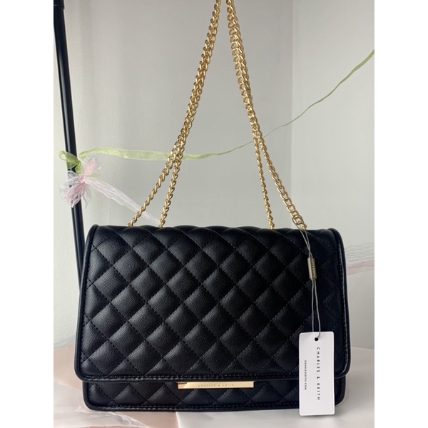 (REAL PIC) CK Quilted Shoulder Bag