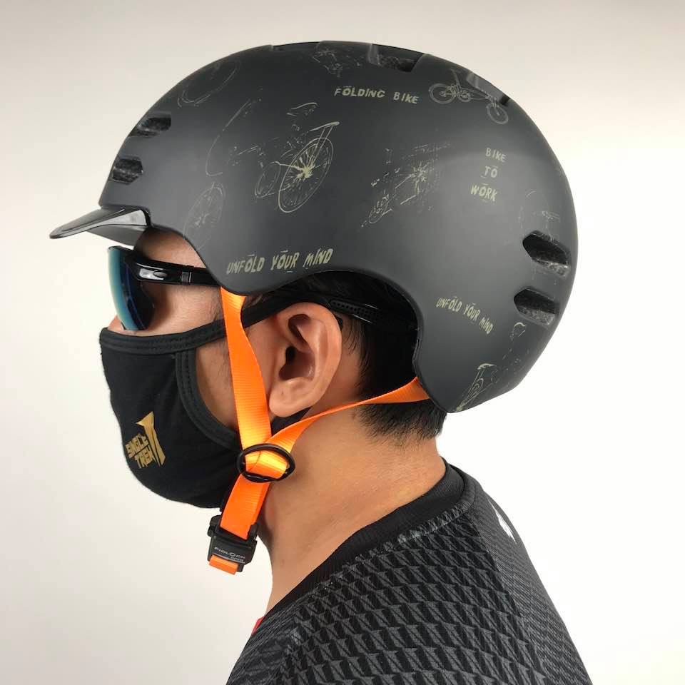 Helm Sepeda Singletrek1 CitiBike Teringan no.1 di DUNIA HBR UYM ORANGE