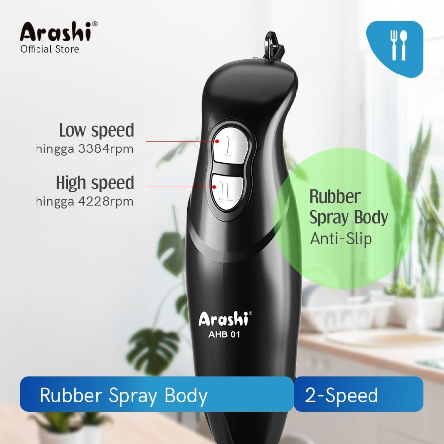 BLENDER TANGAN ARASHI 5 IN 1 HAND BLENDER ARASHI AHB 01 BLENDER MULTIFUNGSI