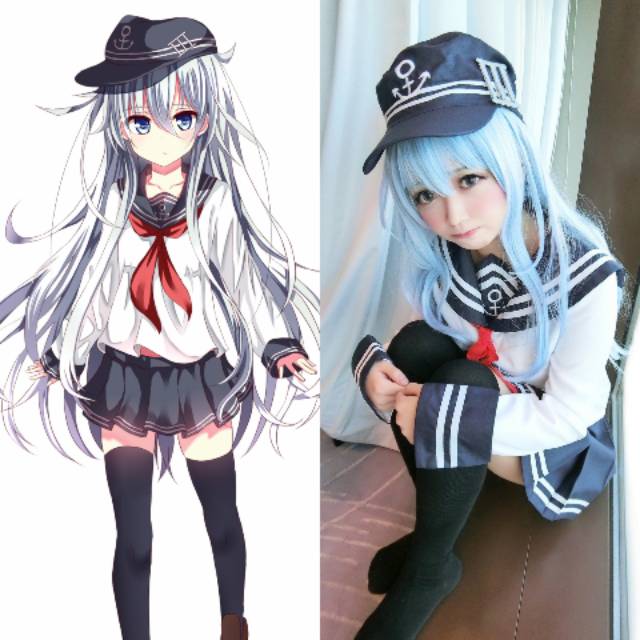 Seifuku Sailor Cosplay Hibiki Kantai Collection Kancolle Costume Cosplay Hibiki