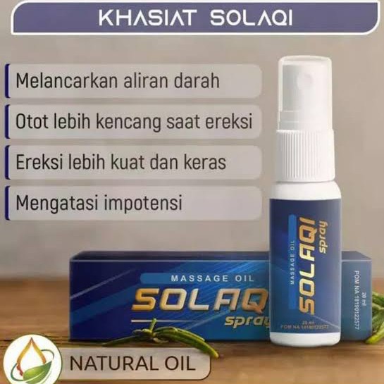 Solaqi Spray Asli Obat Herbal Semprot Kuat Pria Tahan Lama Manjur