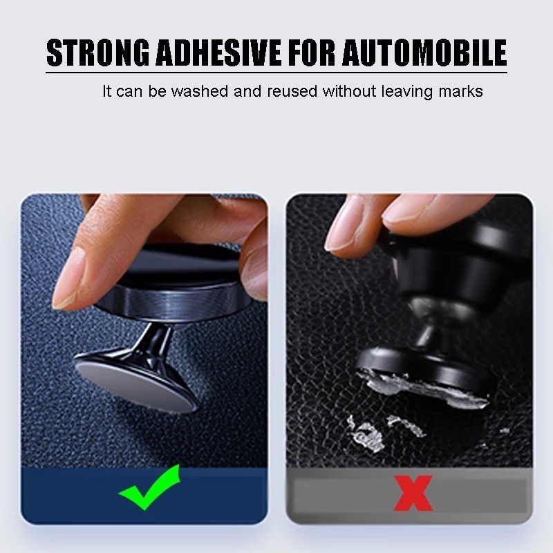 Hot Sale/Dudukan Ponsel Magnet Paduan Aluminium Mobil Universal/Bracket Magnet Dashboard Mobil Dapat Diputar 360derajat