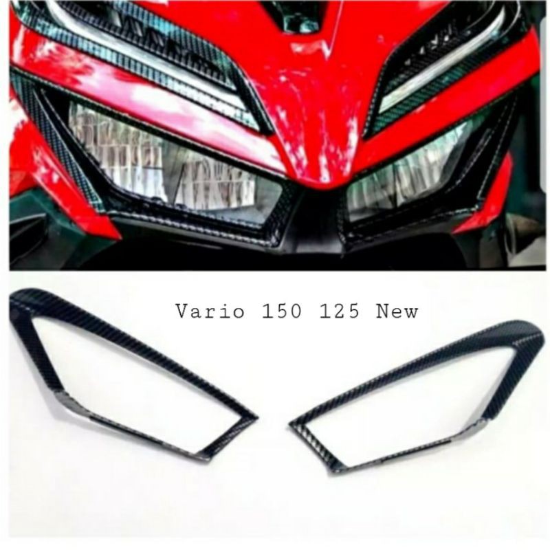 Lis Garnish Lampu depan New Vario 150 new 2018