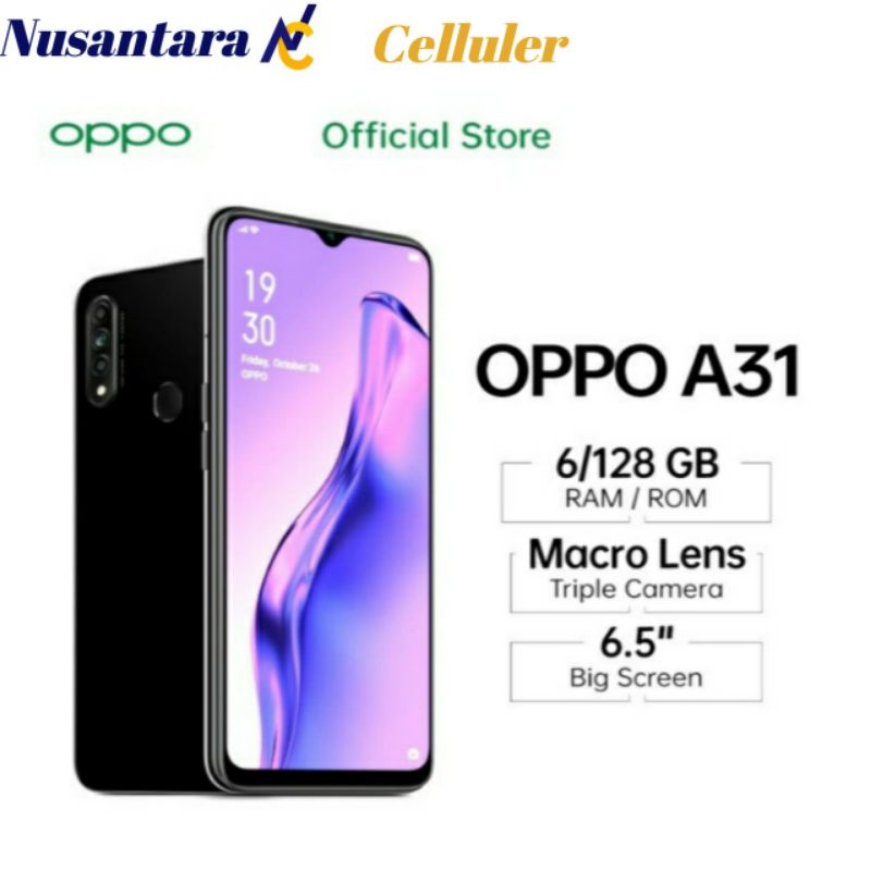 HP OPPO A31 6/128 GB [Oppo A31 Ram 6 GB Internal 128 GB] GARANSI RESMI OPPO