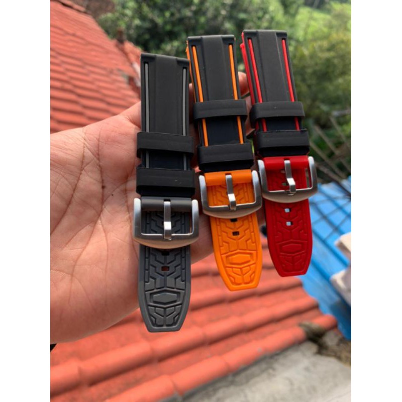 Strap Tali Jam Tangan Silicon tebal berkualitas 9901 varian warna lengkap