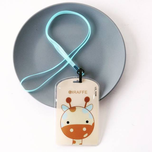 

Tempat Kartu Karikatur / ID Card / Tag Holder dengab Tali Strap Kartun