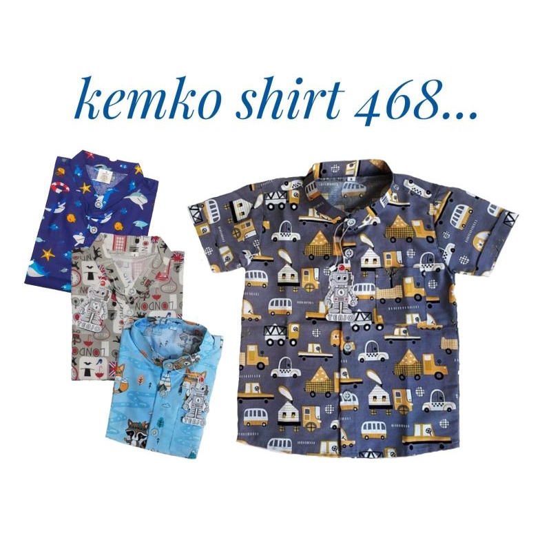 kemeja anak fullprint motif 468 (1_5 Thn)