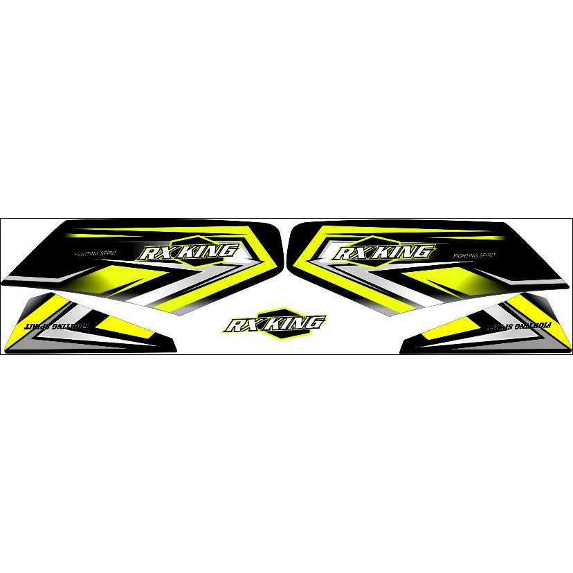 striping variasi rx king garis kuning