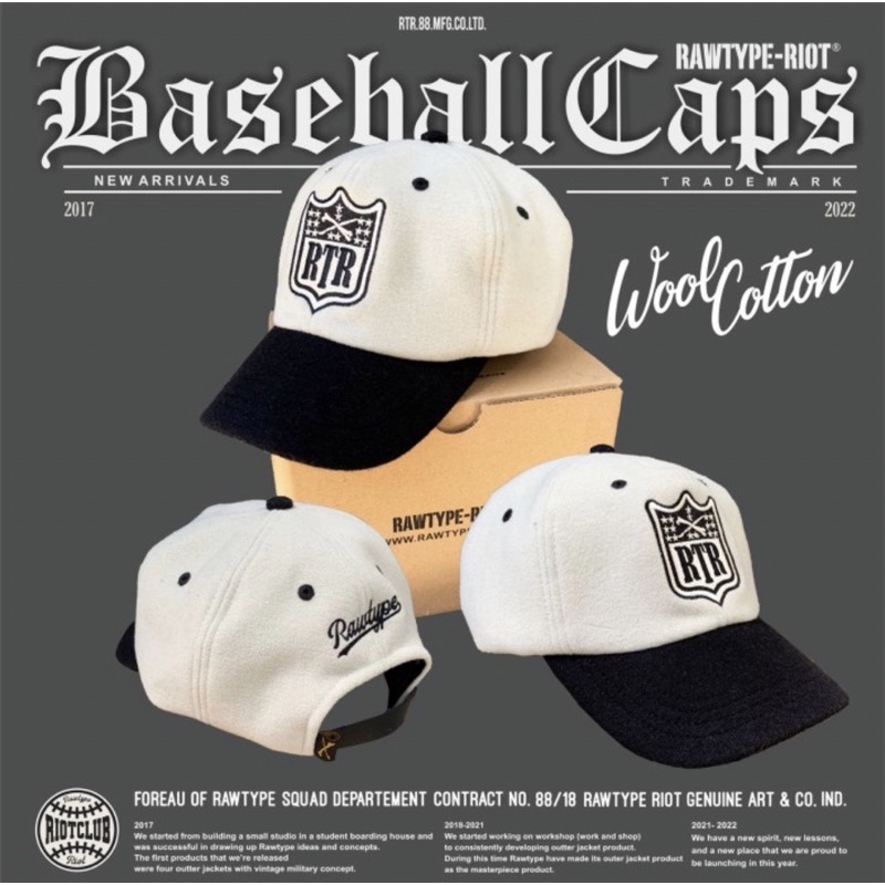 RAWTYPE RIOT CAP TOPI