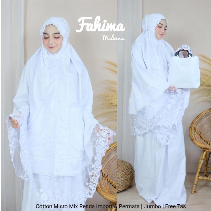 Mukena Jumbo XXXXL Halus Adem POLOS MIX RENDA IMPORT