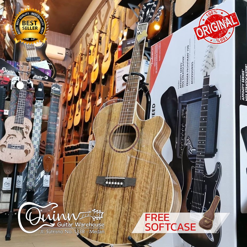 Gitar Akustik CORT SFX DAO elektrik dengan softcase