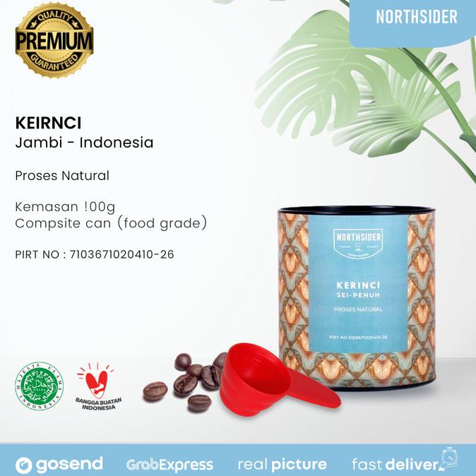 

[ COD ] BIJI KOPI ARABIKA KERINCI MT NATURAL - 100GR NORTHSIDER COFFEE BERMUTU Kode 366