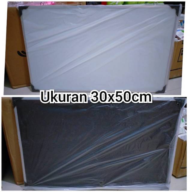 

Papan tulis white board / papan tulis bolak balik