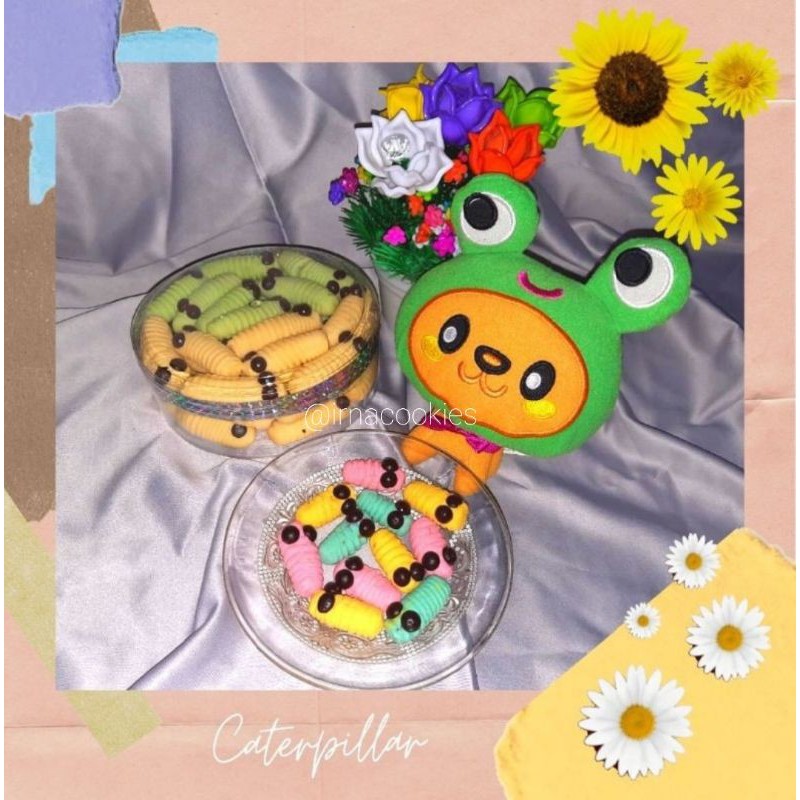 

CATERPILLAR COOKIES || KUE LEBARAN || KUE KERING ENAK