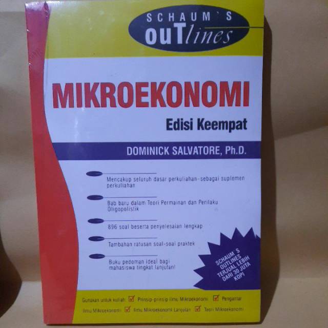 PROMO BUKU MIKROEKONOMI DOMINICK SALVATORE EDISI KEEMPAT SCHAUM OUT LINES