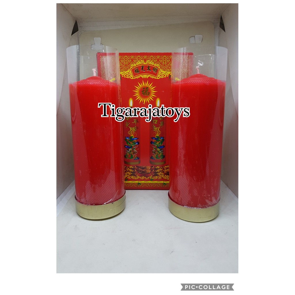 READY LILIN MERAH POLOS / LILIN SEMBAHYANG / LILIN PUJA UK.1 KATI