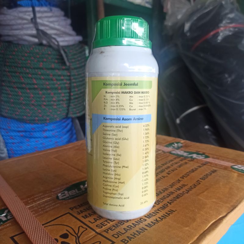 ASAM AMINO JEEMFOL 500 ML AKTIVATOR PERTUMBUHAN DAN ANTI STRES