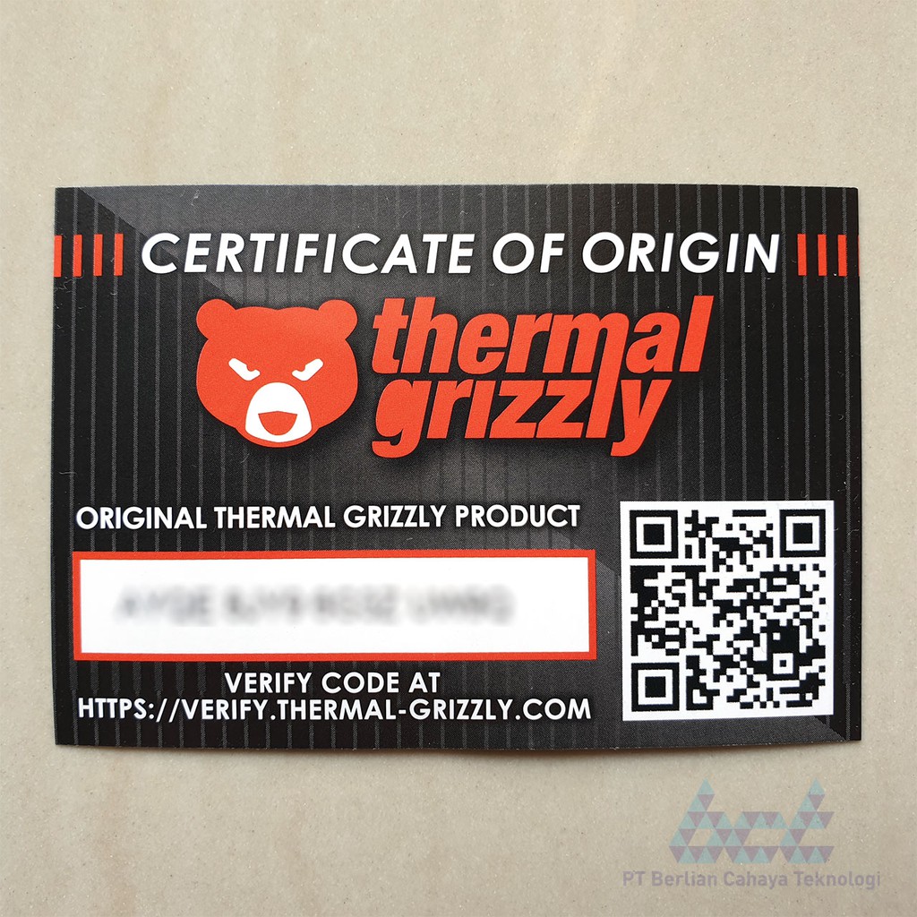 Thermal Grizzly Kryonaut Thermal Paste 1 Gram